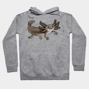 Amphibians - Axolotl - Wild Brown Hoodie